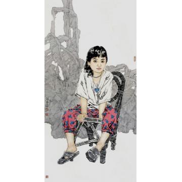 王根生国画人物雨后字画之家