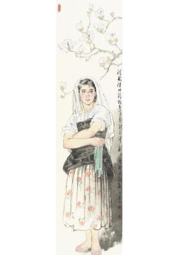 王根生国画人物法国得此稿字画之家