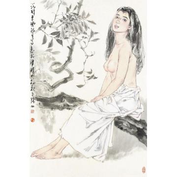 王根生国画人物沉醉东风字画之家