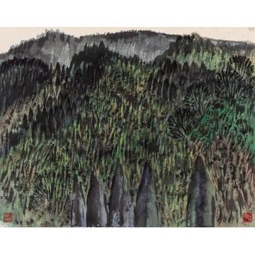 路卿国画山水青城山写生字画之家