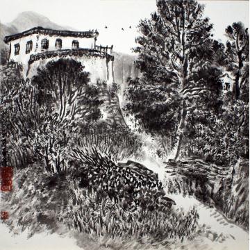 路卿国画山水妙峰山写生字画之家