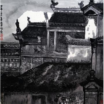 路卿国画山水曲象－逸怡清风组画字画之家