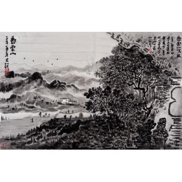 路卿国画山水齐云山写生字画之家