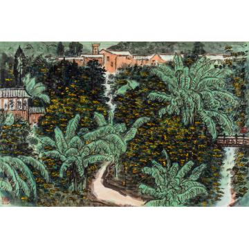 路卿国画山水青城山写生字画之家