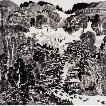 路卿国画山水云山深处字画之家