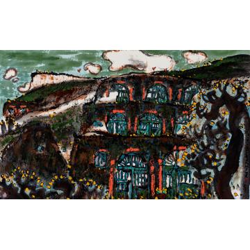 路卿国画山水白云悠悠字画之家