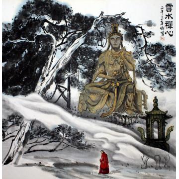 路卿国画山水云水禅心字画之家