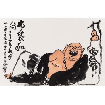 路卿国画人物布袋和尚字画之家