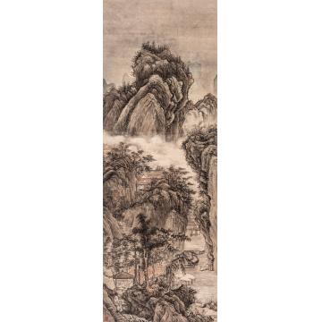 路卿国画山水山亭文会图字画之家