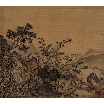 路卿国画山水临摹夏珪作品字画之家