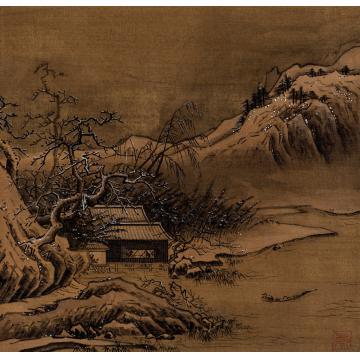 路卿国画山水临摹夏珪作品字画之家