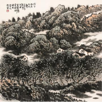 宋新江国画山水深谷幽居字画之家