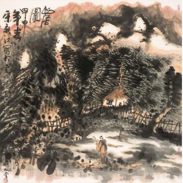 宋新江国画山水山居图字画之家