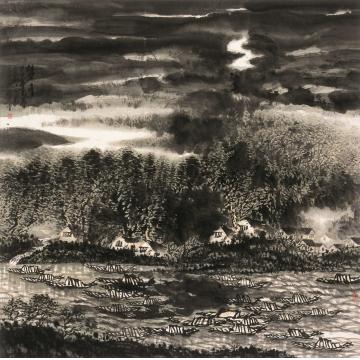 宋新江国画山水梦月字画之家