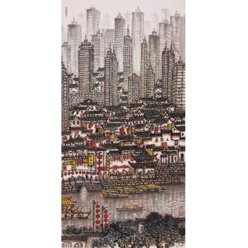 宋新江国画山水夫子庙新风采字画之家