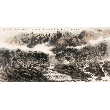 宋新江国画山水曲山流畅字画之家