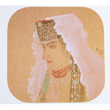 褚晓莉国画人物雪上花之十五字画之家