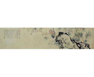 张峰国画花鸟竹林春早字画之家