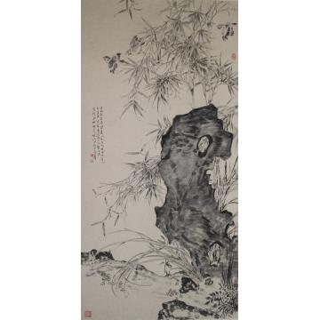 张峰国画花鸟竹林春早字画之家