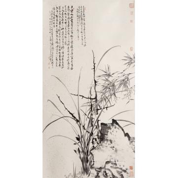 张峰国画花鸟双清图字画之家