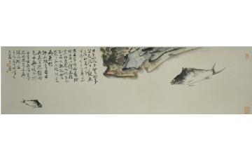 张峰国画花鸟双鱼吉庆字画之家