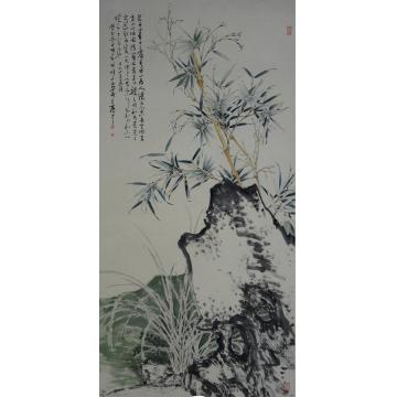 张峰国画花鸟竹石图字画之家