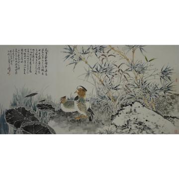 张峰国画花鸟竹石鸳鸯字画之家