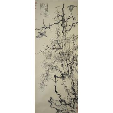 张峰国画花鸟双雀图字画之家