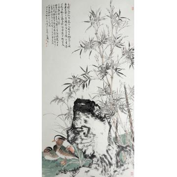 张峰国画花鸟竹林栖禽字画之家