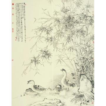 张峰国画花鸟三鹅图字画之家