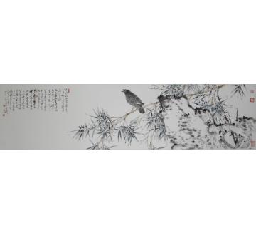 张峰国画花鸟清幽图字画之家