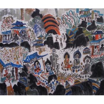 刘绍荟国画人物敦煌变体之二字画之家
