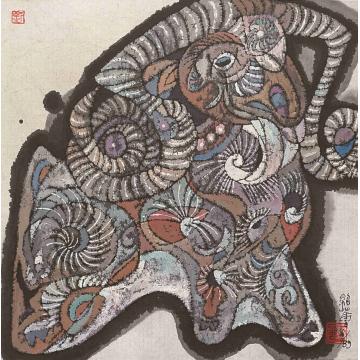 刘绍荟其他十二生肖.羊字画之家