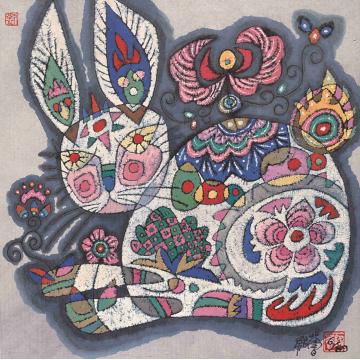 刘绍荟其他十二生肖.兔字画之家