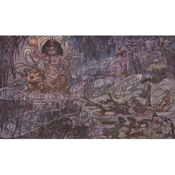 刘绍荟国画人物火童之首字画之家