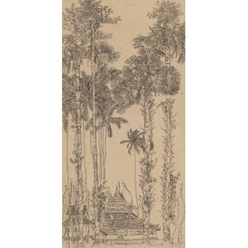 刘绍荟国画山水贝叶之花字画之家