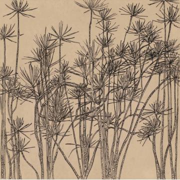 刘绍荟国画山水热带植物之一字画之家