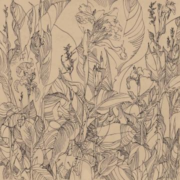 刘绍荟国画山水热带植物之四字画之家