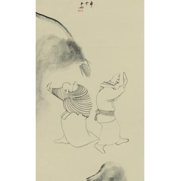 边平山国画人物百士图字画之家