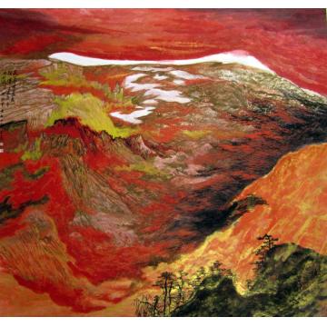 宋亚平国画山水芙蓉国里尽朝晖字画之家