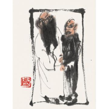 乐祥海国画人物随笔系列之三字画之家