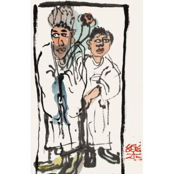 乐祥海国画人物随笔系列之七字画之家