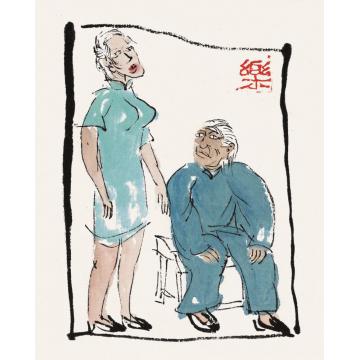 乐祥海国画人物随笔系列之二十七字画之家