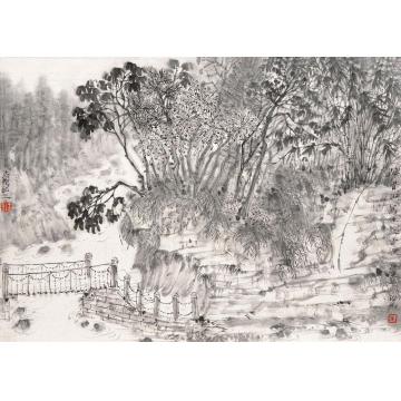 李志坚国画山水古渡字画之家