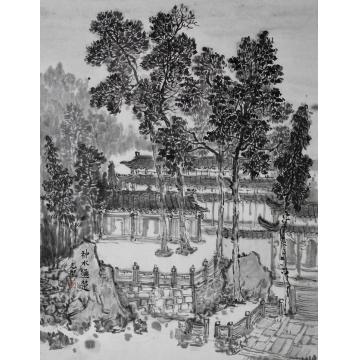李志坚国画山水神水通楚字画之家