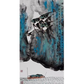 吴学斌国画花鸟神仙世界万物生之春字画之家