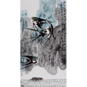 吴学斌国画花鸟神仙世界万物生之冬字画之家