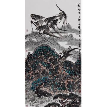 吴学斌国画花鸟万物生之神字画之家