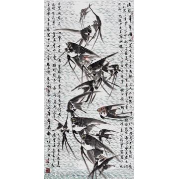 吴学斌国画花鸟扶摇羊角图字画之家