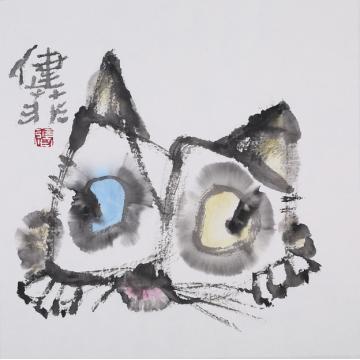 张健菲国画动物猫字画之家